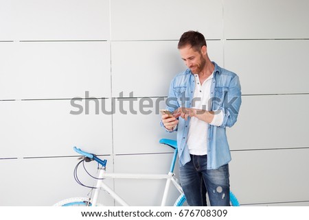 Similar – Image, Stock Photo Casual guy Lifestyle Style