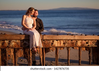 Casual Wedding Bride And Groom