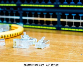 CAT 6  RJ45 Modular Plug on table
