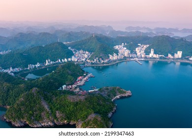 Cat Ba Town Is Located In The Southeast Of Cat Ba Island, Overlooking Lan Ha Bay.