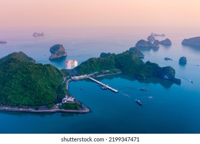 Cat Ba Town Is Located In The Southeast Of Cat Ba Island, Overlooking Lan Ha Bay.