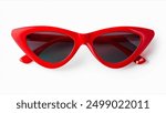 Cat eye sunglasses isolated on white