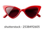 Cat eye sunglasses isolated on white