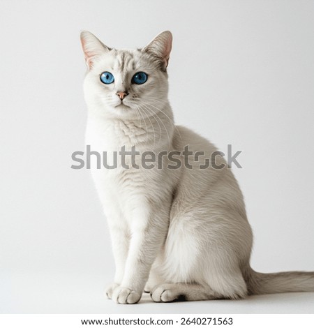 A cat with isolated background