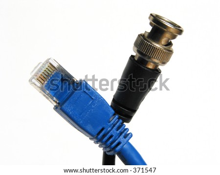 Cat5 and coaxial network-cables