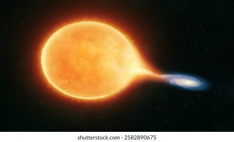 Cataclysmic Binary Stars. White dwarf with a companion star. A more massive star absorbs matter from another.