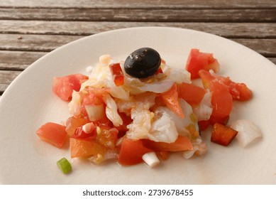 Catalan Esqueixada Salt Cod Salad