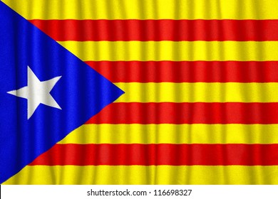 Catalan independence flag, Catalonia, Spain