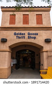 Catalina, AZ - Nov. 27, 2019: The Golden Goose Thrift Shop Is A 501(C)3 Non-profit Organization Serving Co-beneficiaries Saddlebrooke Community Outreach And Impact Of Southern Arizona.