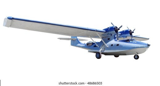 Catalina Flying Boat Isolated With Clipping Path