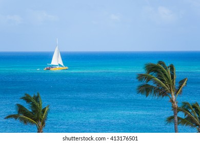 Catamaran At The Beach