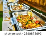 Catering buffet food, kebab buffet , Iranian kebab , Persian restaurant , joojeh kebab buffet 