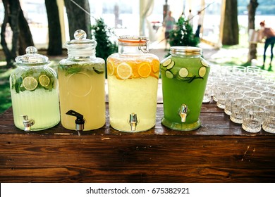 Catering. Drinks On Wedding Party