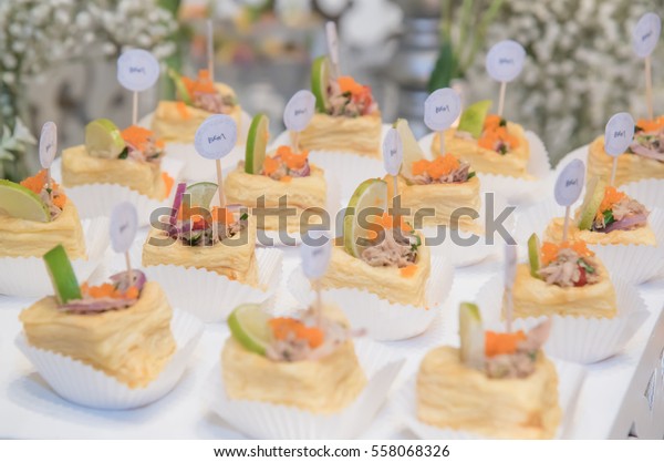 Catering Food Wedding Line Food Buffet Stock Photo Edit Now