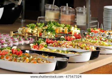 Catering Food Wedding Party Series RESTAURANT Stock Photo ...