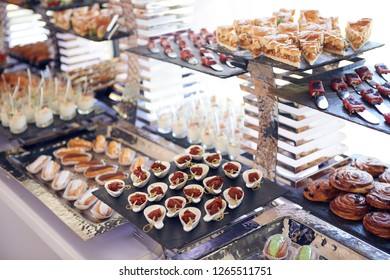 The catering wedding buffet for events. Shallow dof