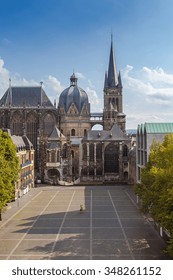 cathedral of aachen (UNESCO World Heritage) at summer, germany