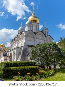 Cathedral Of The Archangel In Moscow Kremlin, Russia 