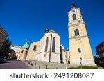 Cathedral Basilica of the Assumption of the Blessed Virgin Mary and St. John the Baptist with Cathedral Tower in old town of Przemysl, Poland