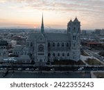 Cathedral Basilica of the Sacred Heart in Newark, NJ. It is the fifth-largest cathedral in North America and is the seat of the Roman Catholic Archdiocese of Newark.