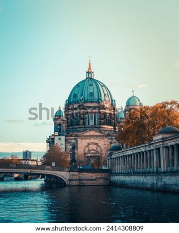 Cathedral of Berlin, during sunset