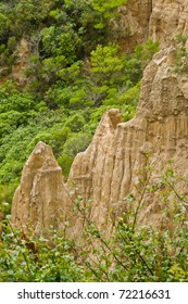 Cathedral Cliffs South Island Of New Zealand, Near Gore