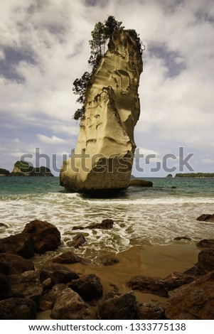 Similar – cathedral cove Natur