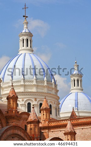 Cathedral Of The Immaculate Conception In Cuenca, Ecuador