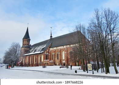 Cathedral In Kaliningrad In Winter