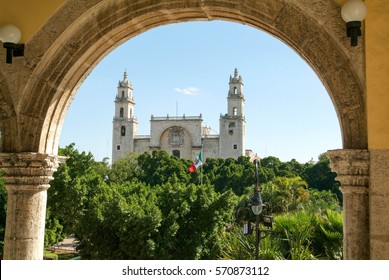 The Cathedral Of Merida On Yucatan, Mexico