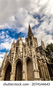 Cathedral Notre-Dame In Rouen In A Beautiful Summer Day, France