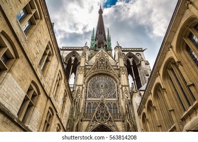 Cathedral Notre-Dame In Rouen In A Beautiful Summer Day, France