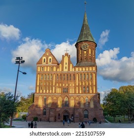 Königsberg Cathedral On The Island Of Kneiphof In Autumn Evening. Kaliningrad, Formerly Koenigsberg. Russia October 2022