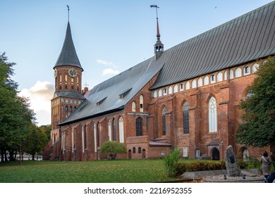 Königsberg Cathedral On The Island Of Kneiphof In Autumn Evening. Kaliningrad, Formerly Koenigsberg. Russia October 2022