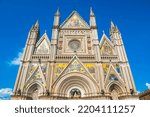 Cathedral of Orvieto, Cattedrale di Santa Maria Assunta, Gothic façade, Orvieto, Umbria, Italy