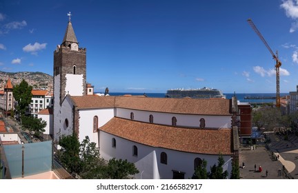 The Cathedral Of Our Lady Of The Assumption, Funchal. The Late Fifteenth-century Cathedral, One Of The Few Structures That Survives Virtually Intact Since The Early Period Of Colonization Of Madeira. 