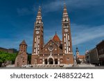 The Cathedral of Our Lady of Hungary in Szeged, Hungary