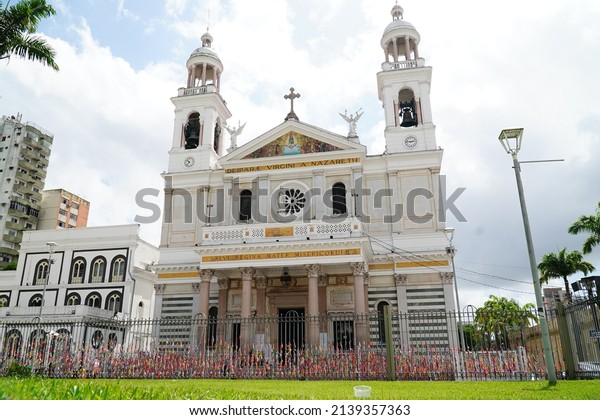 Cathedral of Our Lady of Nazareth in Belem,
Para state, Brazil. The Nazareth Cathedral is the end point of the
annual Nazareth
processions.