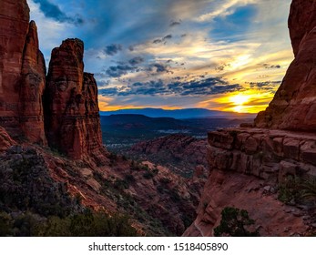 Cathedral Rock Hike at Sunset - Shutterstock ID 1518405890