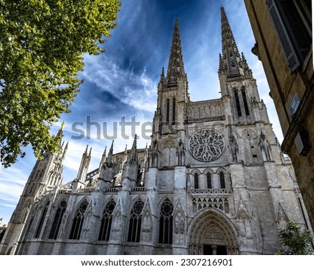 Cathedral Saint Andre In The City Of Bordeaux In France