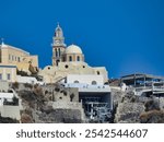  Cathedral of Saint John the Baptist From Sea, Santorini