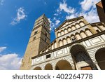 The Cathedral of San Zeno X century in Piazza Duomo (Cathedral square). Pistoia, Tuscany, Italy