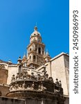 Cathedral of Santa María in the center of Murcia, Spain