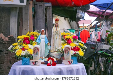 The Catholic Altar Virgin Mary Statue