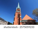 Catholic church of Assumption of Mary in Raciborz town, Poland.