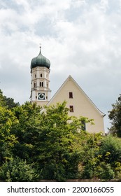 Catholic Church Building In Southern Germany, Seen From The Outside