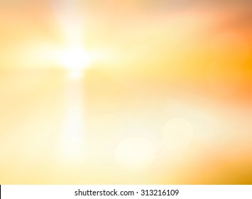 Catholic Church Concept: Blurred White Cross Background.