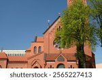 The Catholic Church of Saints Simon and Helena in the center of Minsk