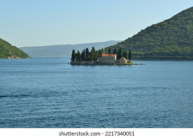 Catholic Monastery Of Saint George. The Bay Of Kotor. Montenegro