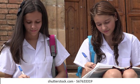 Catholic School Girls Writing